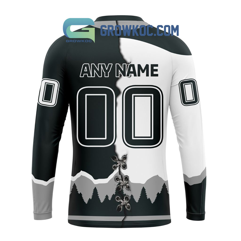 Everett Silvertips Mix Home And Away Jersey Personalized Hoodie Shirt