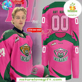 Everett Silvertips 2026 Pink in the Rink Hockey Jersey