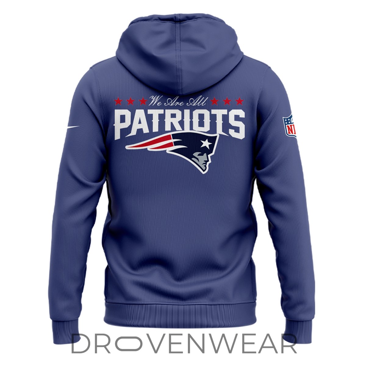 Exclusive Nike Storm Blue We Are All Patriots Graphic Hoodie