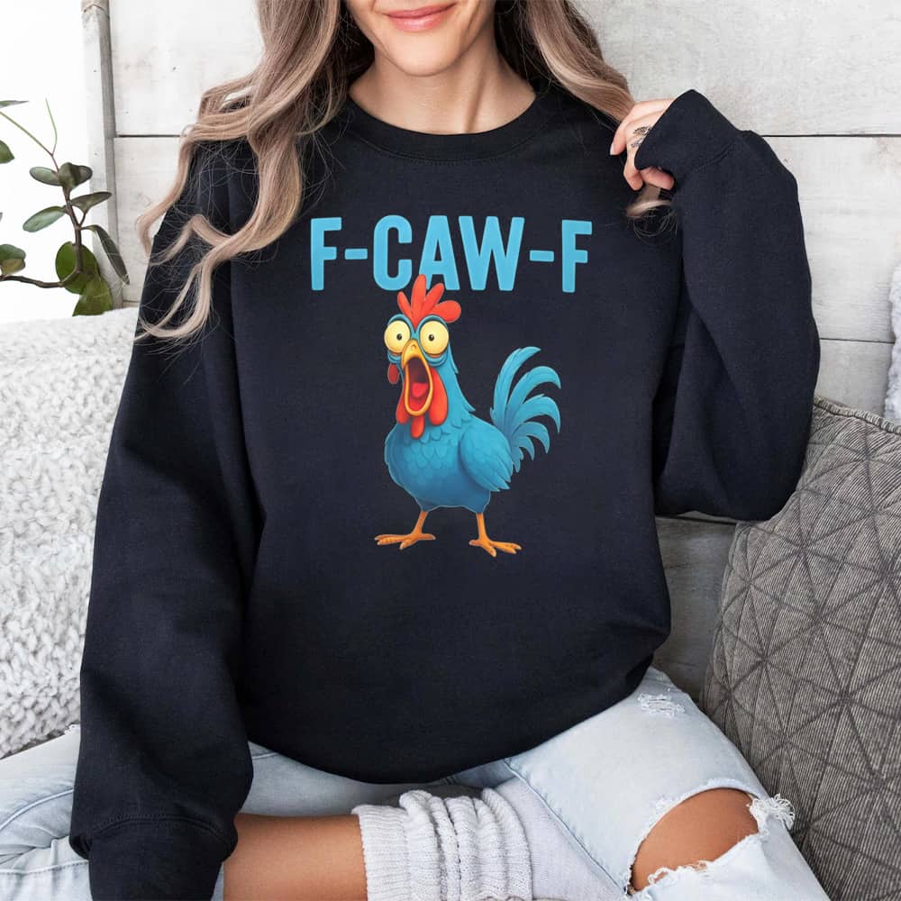 F-Caw-F Blue Chicken Shirt