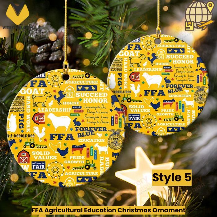 FFA Agricultural Education Christmas Ornament