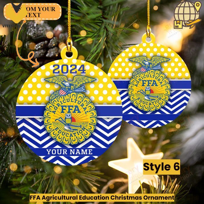 FFA Agricultural Education Christmas Ornament