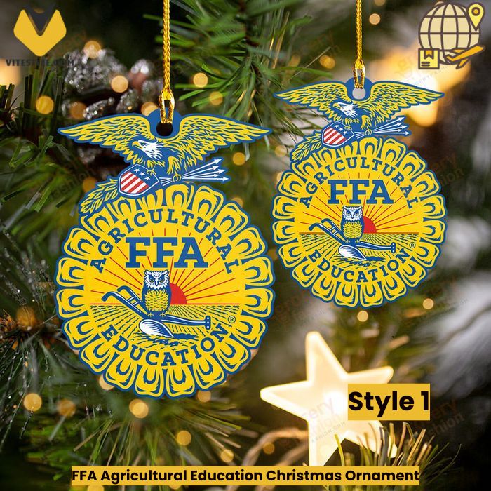 FFA Agricultural Education Christmas Ornament