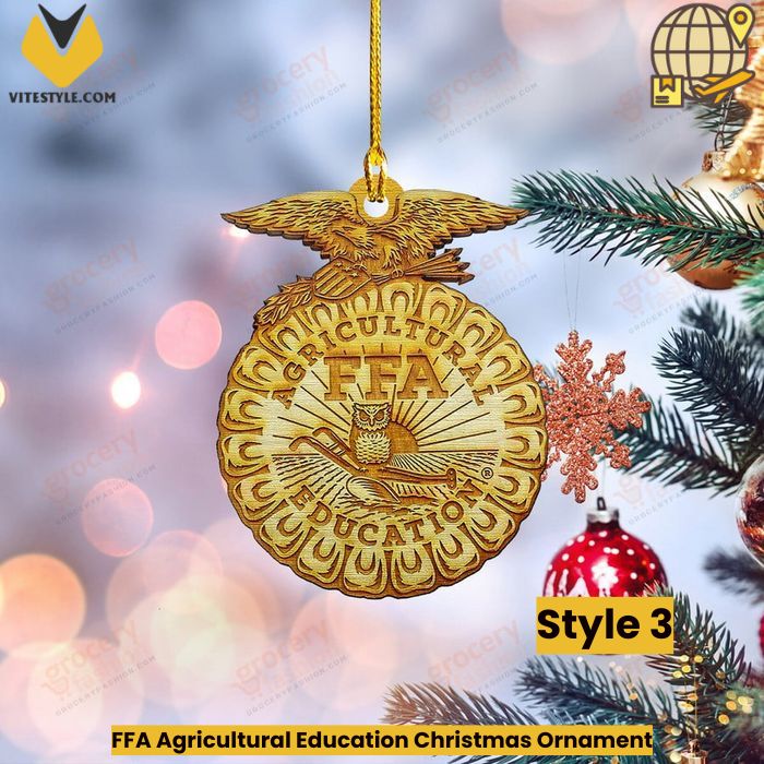 FFA Agricultural Education Christmas Ornament