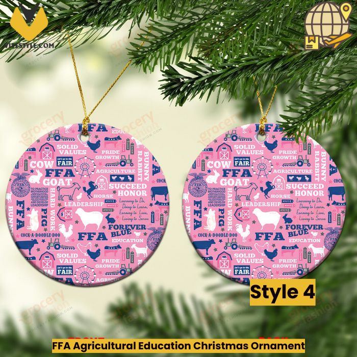FFA Agricultural Education Christmas Ornament