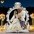 Fairy Tale Beauty and The Beast Couple Custom Acrylic Plaque