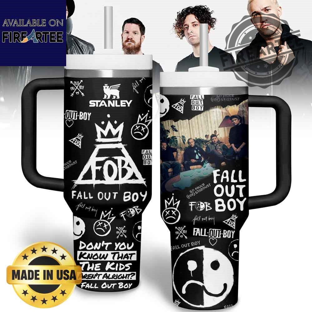 Fall Out Boy Music Stanley Cup Tumbler With Handle
