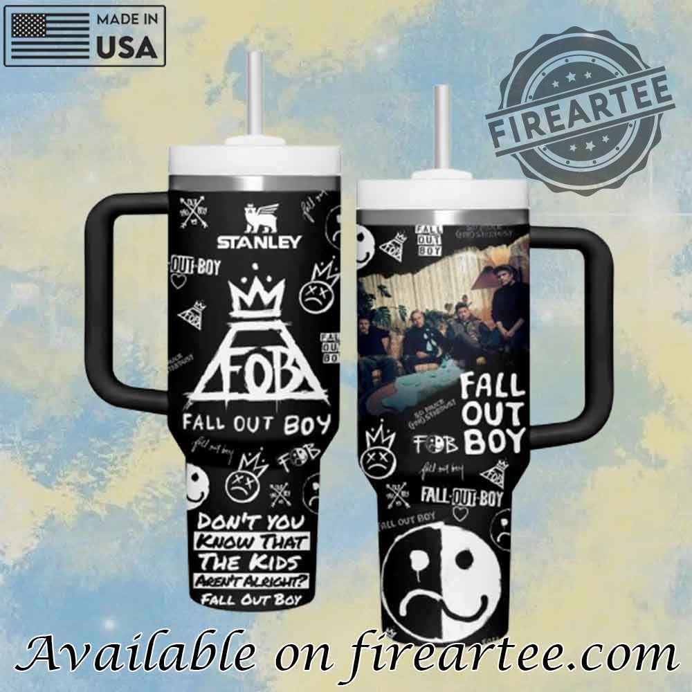 Fall Out Boy Music Stanley Cup Tumbler With Handle