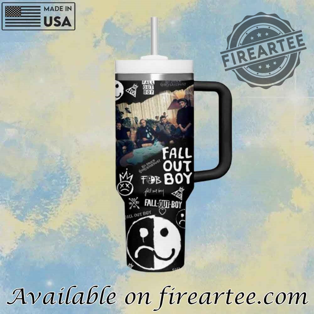 Fall Out Boy Music Stanley Cup Tumbler With Handle