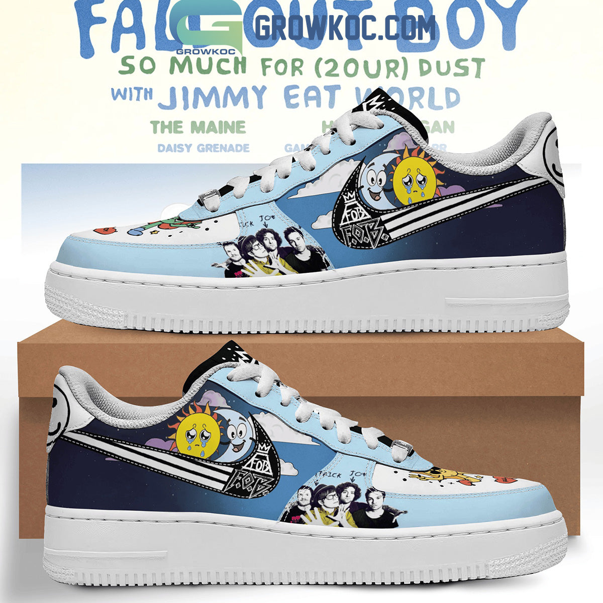 Fall Out Boy So Much For Dust 2024 Tour Air Force 1 Shoes