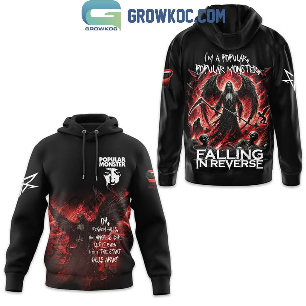 Falling In Reverse Popular Monster Oh Heaven Falls The Angels Die Hoodie T-Shirt