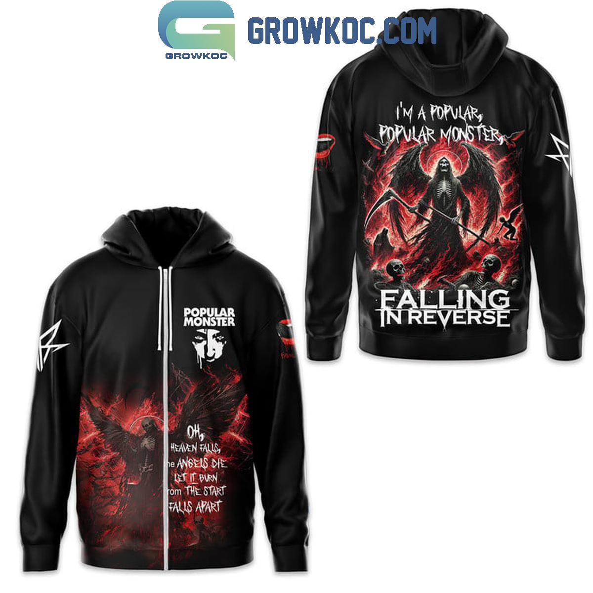 Falling In Reverse Popular Monster Oh Heaven Falls The Angels Die Hoodie T-Shirt