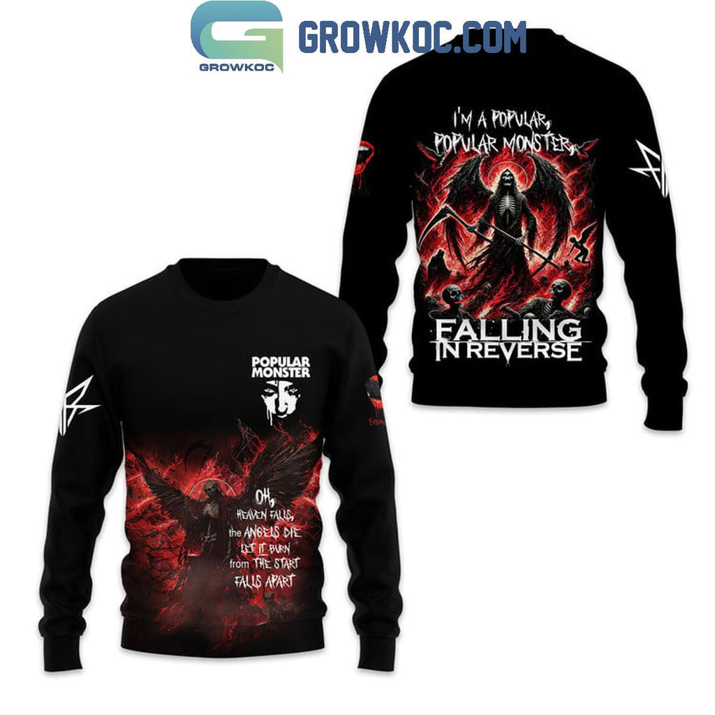 Falling In Reverse Popular Monster Oh Heaven Falls The Angels Die Hoodie T-Shirt