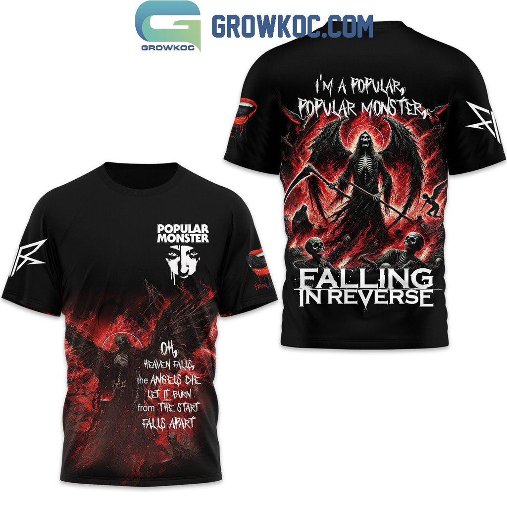 Falling In Reverse Popular Monster Oh Heaven Falls The Angels Die Hoodie T-Shirt