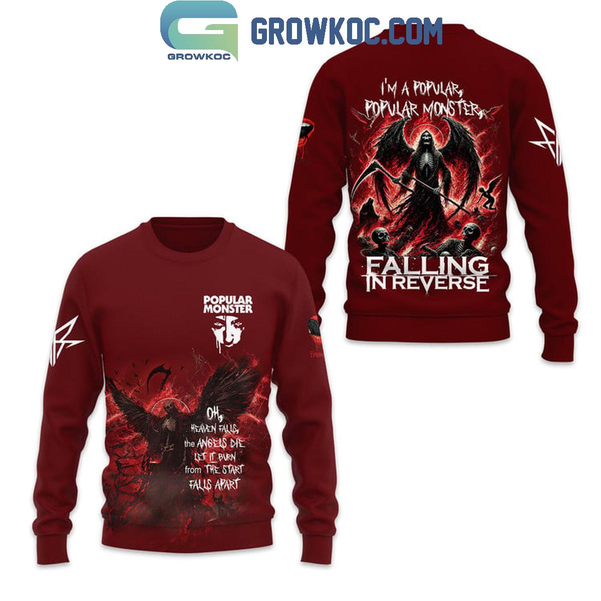 Falling In Reverse Popular Monster Oh Heaven Falls The Angels Die Hoodie T-Shirt