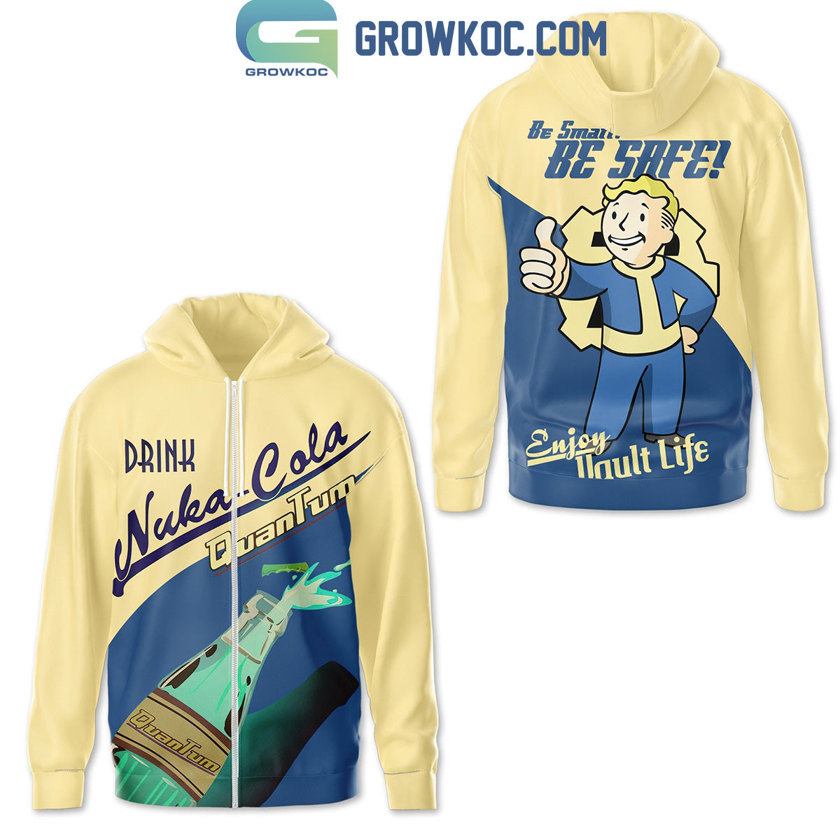 Fallout Drink Nuka-Cola Quantum Be Smart Be Safe Hoodie Shirts