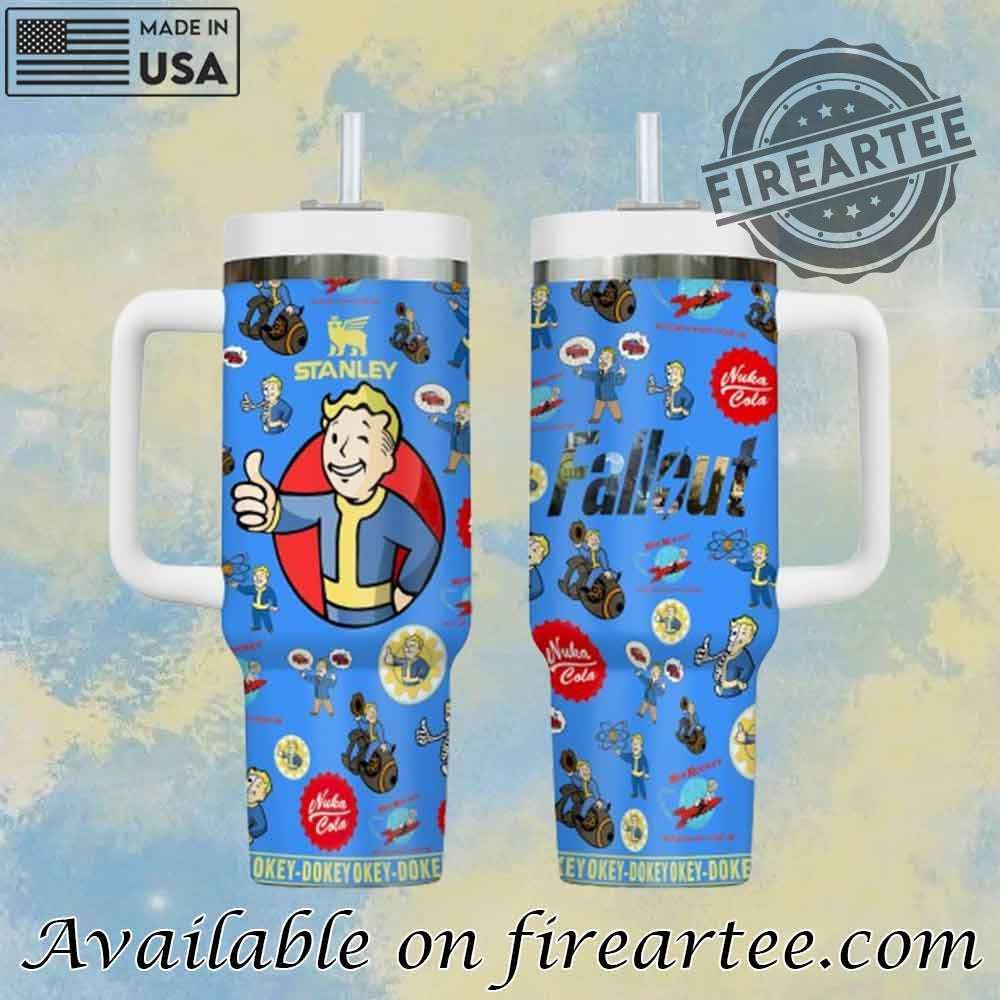 Fallout Games Custom Stanley Cup 40 Oz Tumbler With Handle