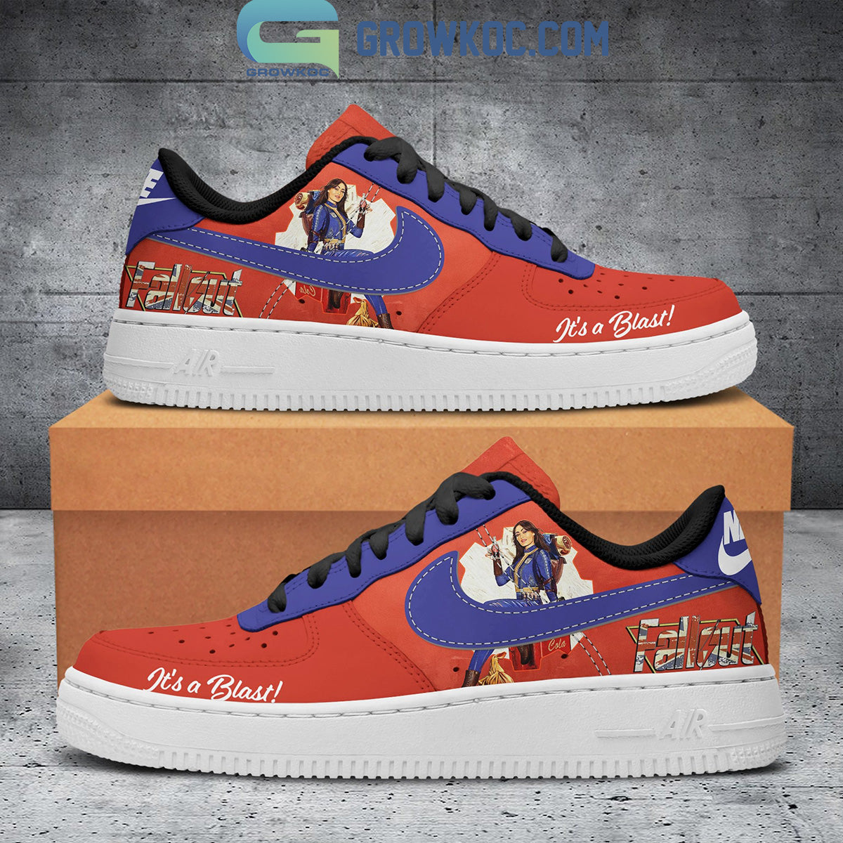 Fallout Nuka Cola Vault Boy Approved Air Force 1 Shoes