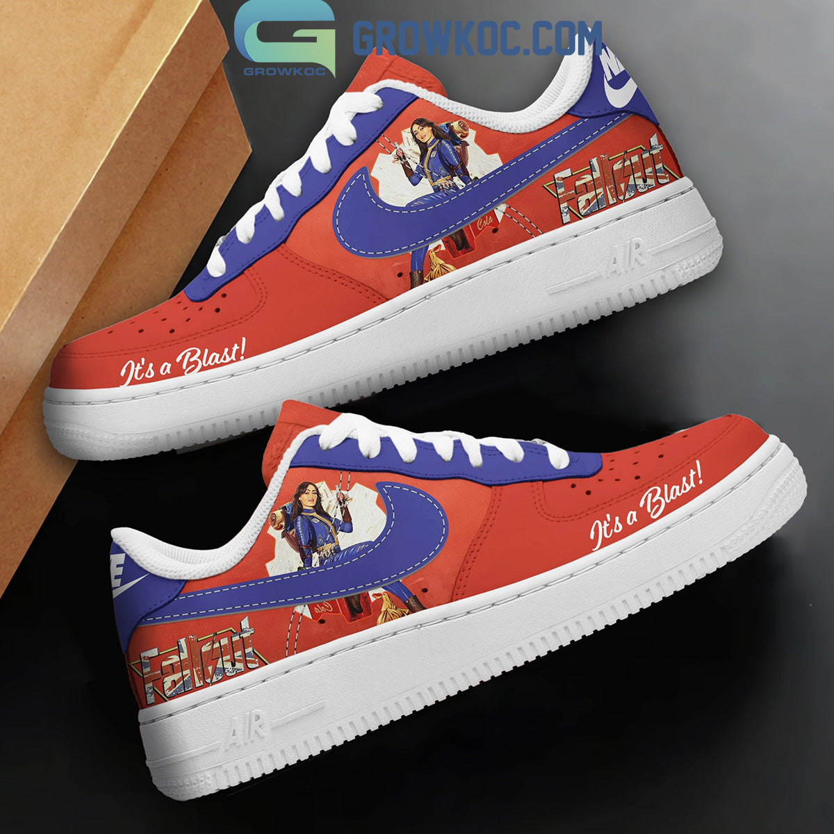 Fallout Nuka Cola Vault Boy Approved Air Force 1 Shoes