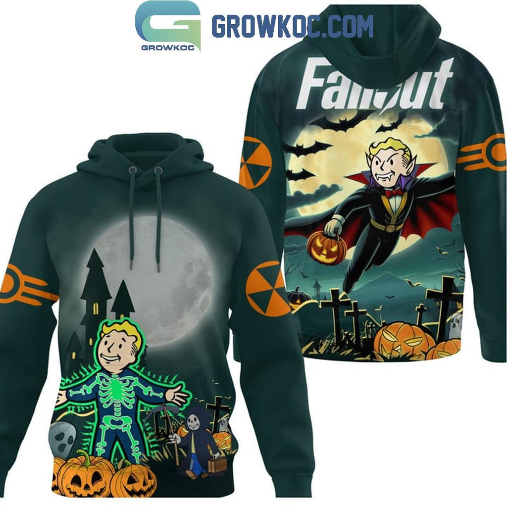 Fallout Vault Boy Turn To Vampire Halloween Hoodie T-Shirt