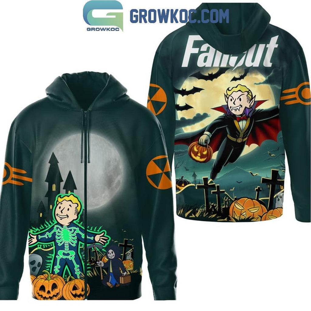 Fallout Vault Boy Turn To Vampire Halloween Hoodie T-Shirt