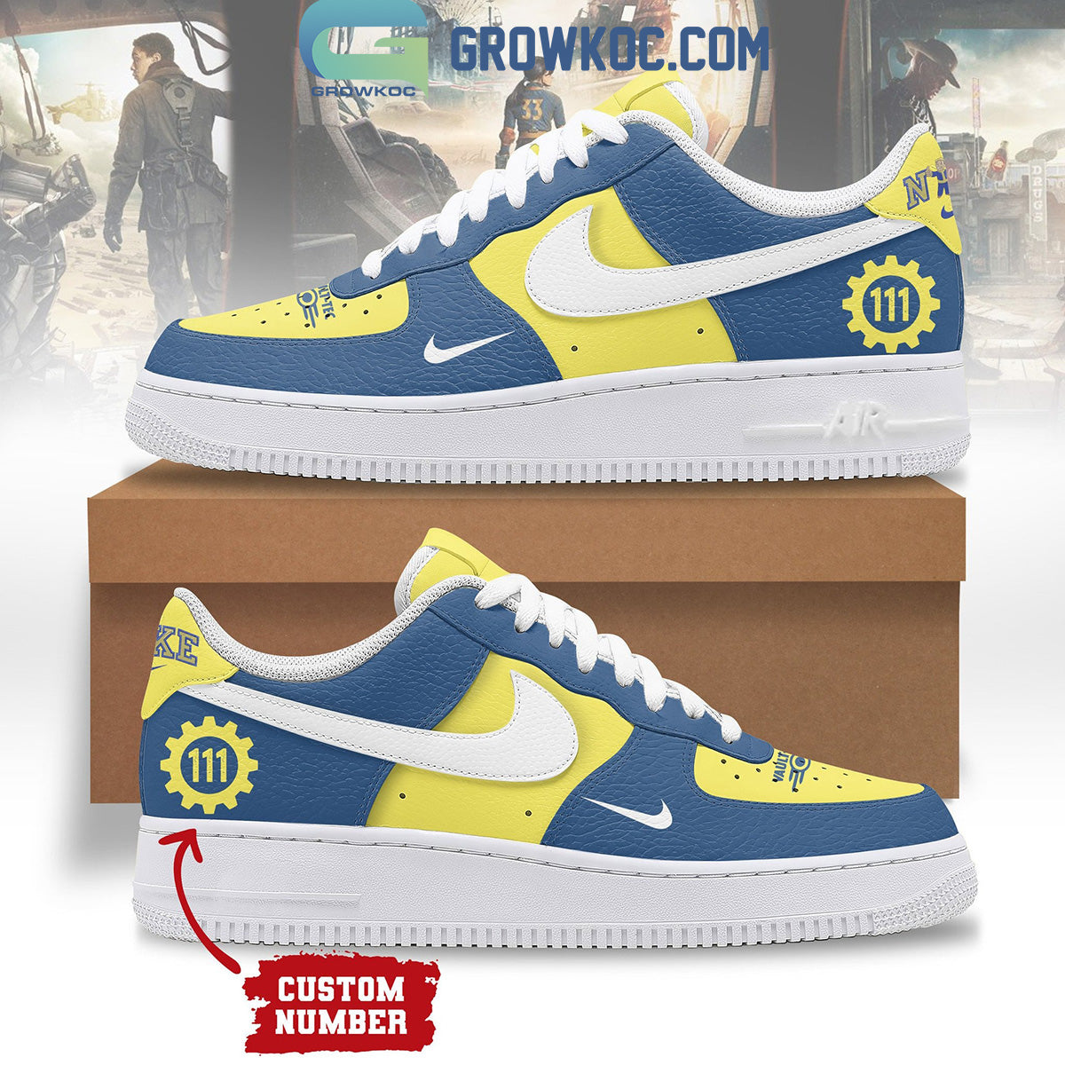 Fallout Vault-Tec 111 Personalized Air Force 1 Shoes