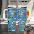 Fantastic Four Comic Pattern Tumbler with Handle – Marvel Superhero Insulated Mug