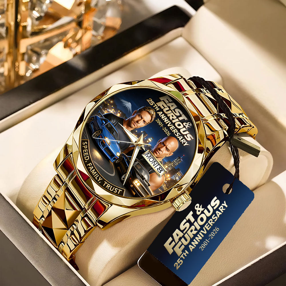 Fast & Furious 25th Anniversary 2026 Alloy Luxury Quartz Watch - TANTN19146