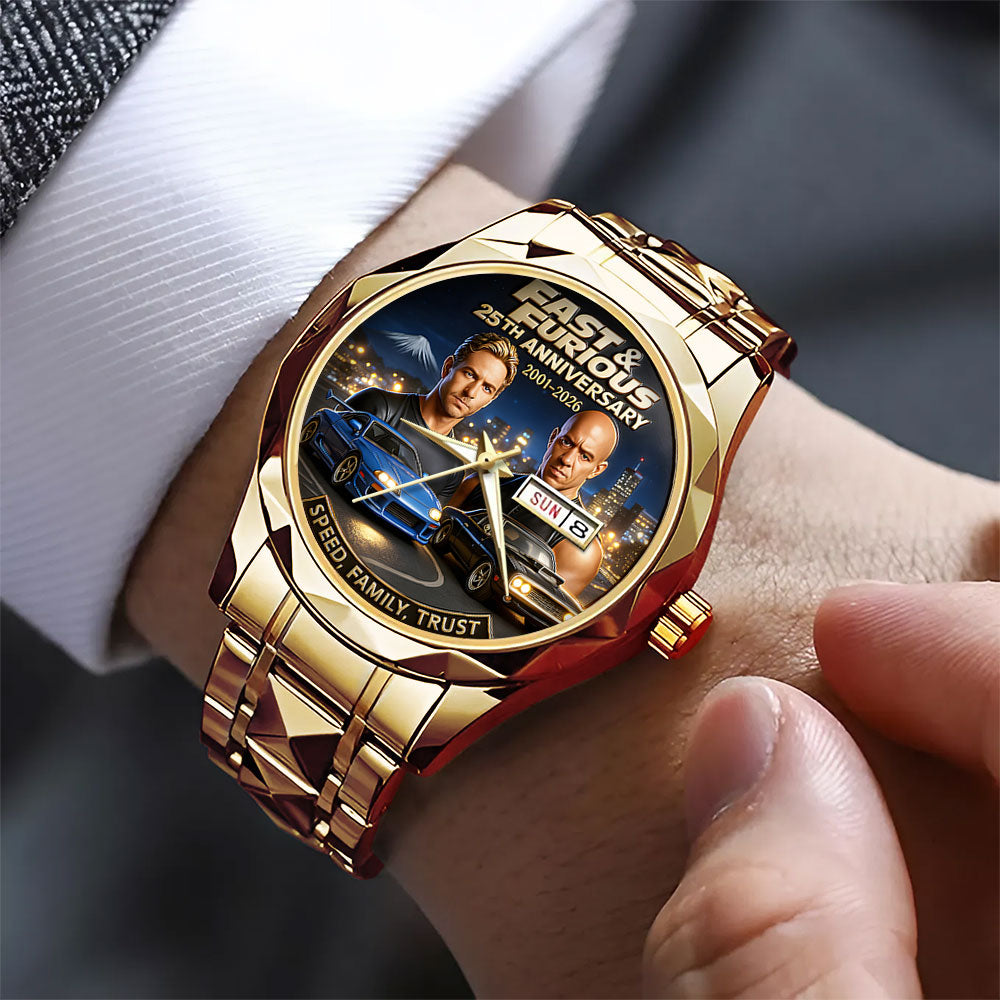Fast & Furious 25th Anniversary 2026 Alloy Luxury Quartz Watch - TANTN19146