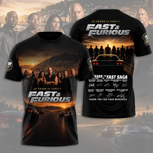 Fast & Furious 25th Anniversary 3D Apparel – TANTN25139