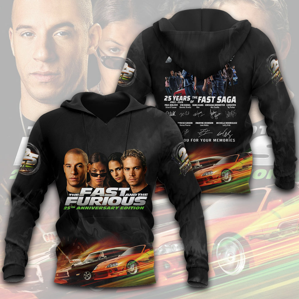 Fast & Furious 25th Anniversary 3D Apparel – TANTN24780