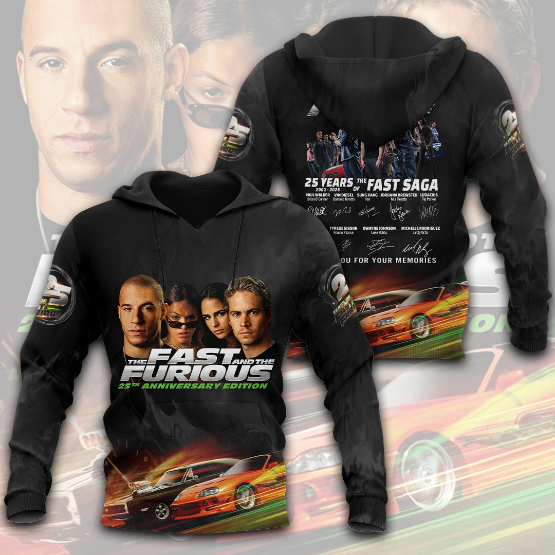 Fast & Furious 25th Anniversary 3D Apparel – TANTN24780