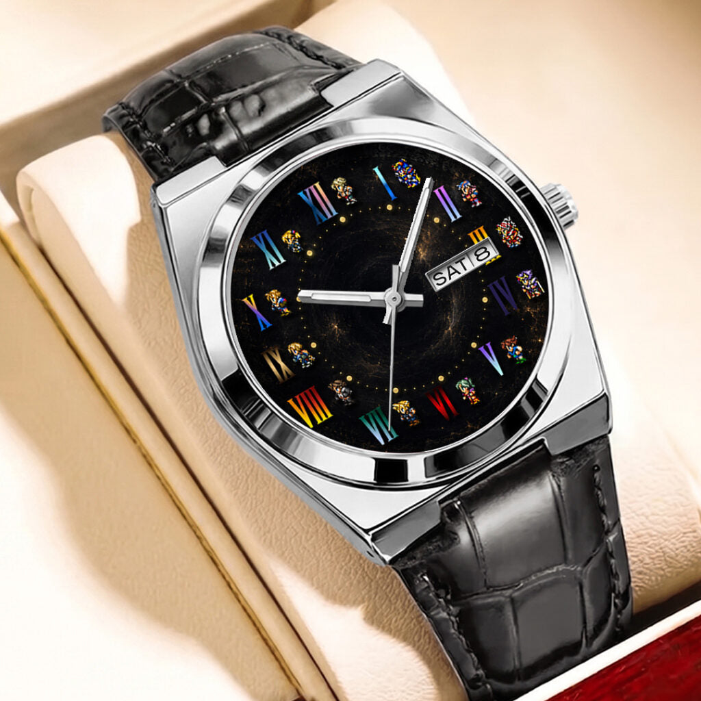 Final Fantasy Leather Alloy Watch - GNE7681
