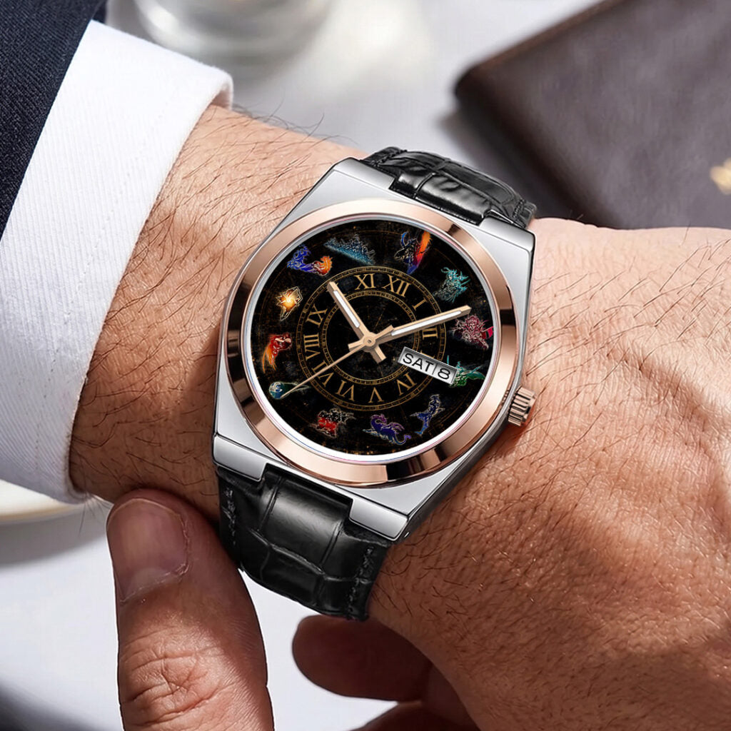 Final Fantasy Leather Alloy Watch - GNE7682