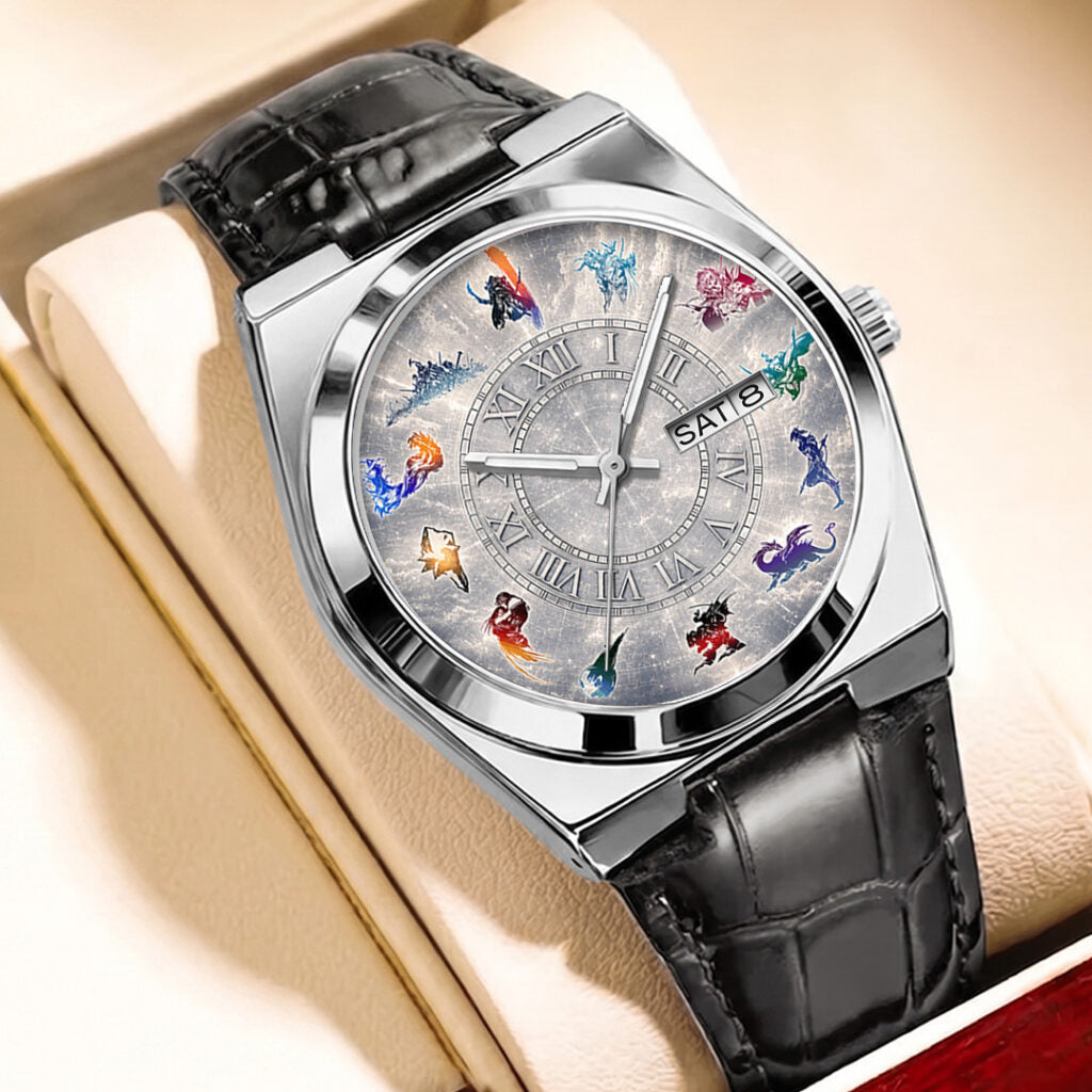 Final Fantasy Leather Alloy Watch - GNE7683