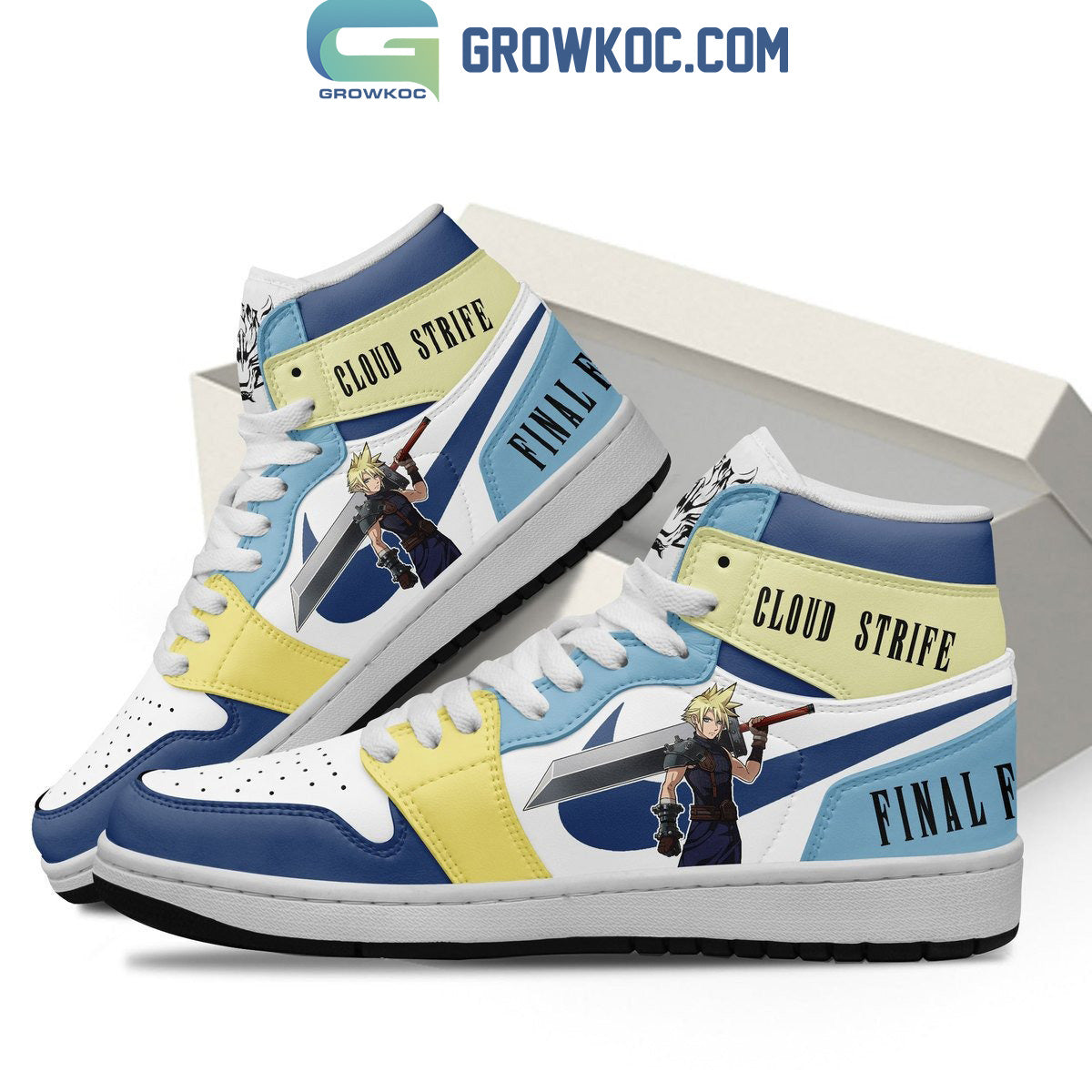 Final Fantasy VII Cloud Strife Fan Air Jordan 1 Shoes
