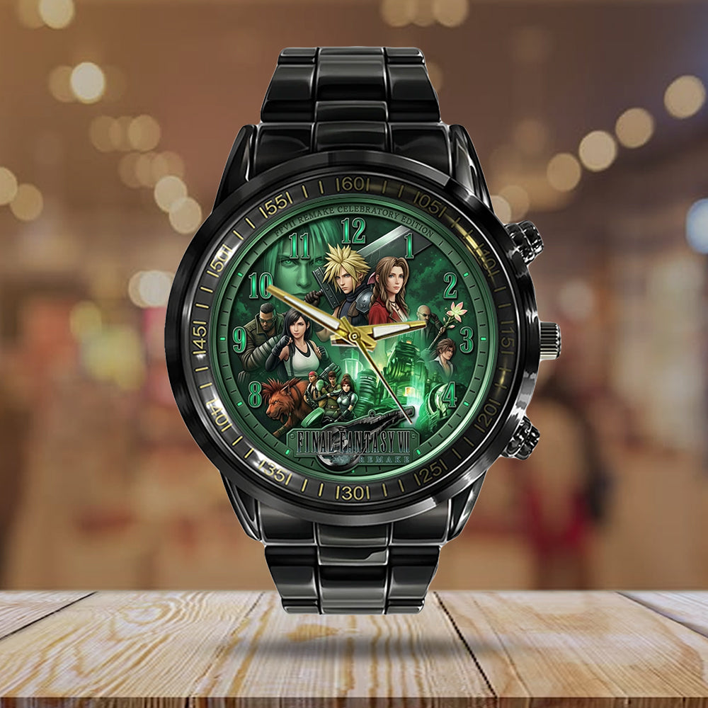 Final Fantasy VII Remake Black Stainless Steel Watch - TMTHU6859
