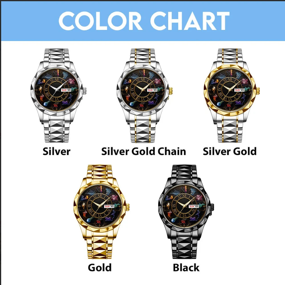 Final Fantasy Alloy Luxury Quartz Watch - GNE8381