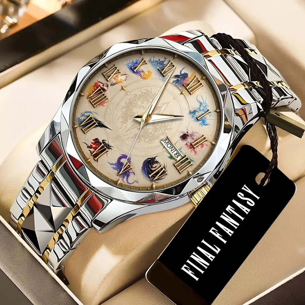 Final Fantasy Alloy Luxury Quartz Watch - GNE8383