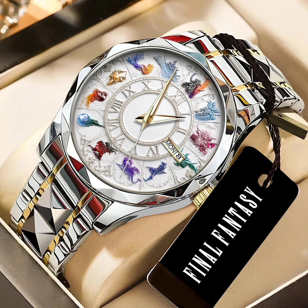 Final Fantasy Alloy Luxury Quartz Watch - GNE8385