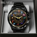 Final Fantasy Black Stainless Steel Watch - GNE8382