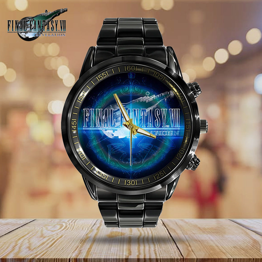 Final Fantasy VII Revelation Black Stainless Steel Watch - GNE7139