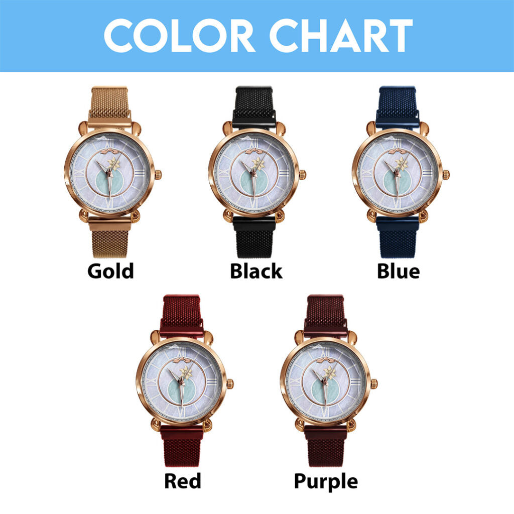 Final Fantasy VII x Aerith Gainsborough Mesh Strap Quartz Watch - GNE6540