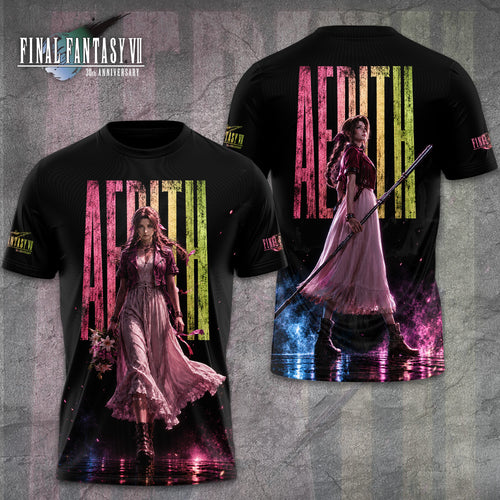 Final Fantasy VII x Aerith Gainsborough 30th Anniversary 3D Apparel – GNE7673
