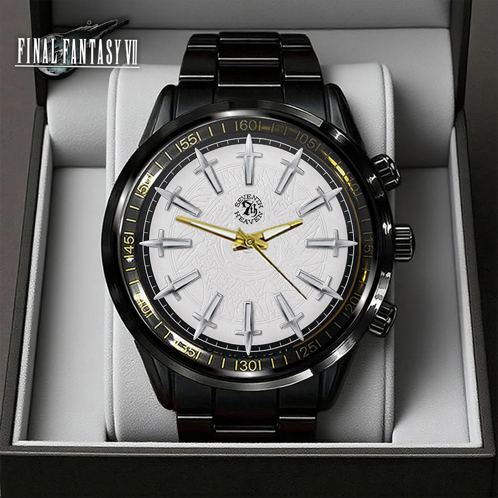 Final Fantasy VII x Tifa Lockhart Black Stainless Steel Watch - GNE6537