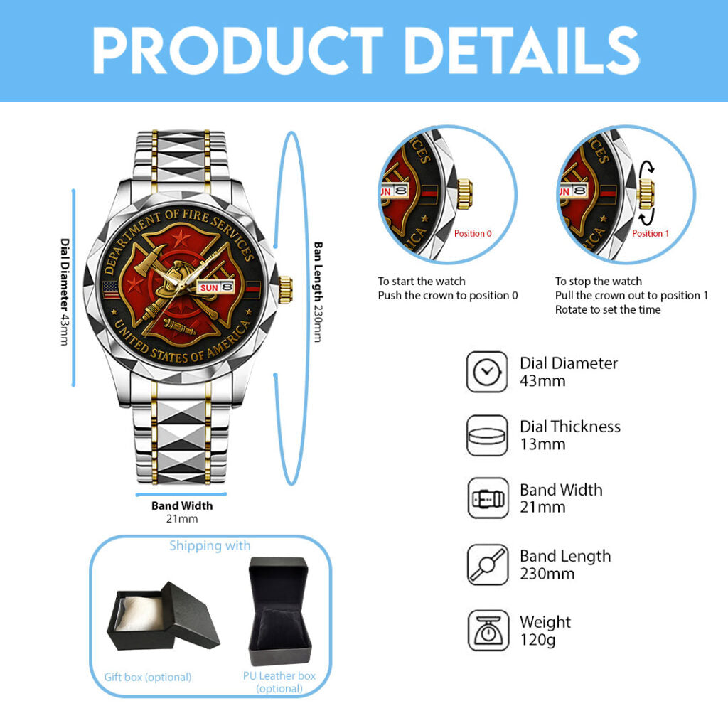 Firefighter Alloy Luxury Quartz Watch - TANTN 14781
