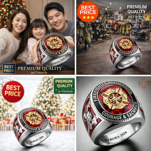 Firefighter Brotherhood Courage And Sacrifice Ring