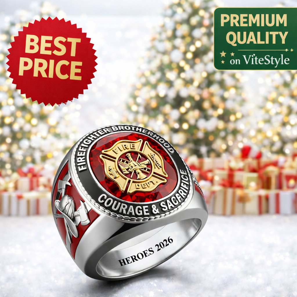 Firefighter Brotherhood Courage And Sacrifice Ring