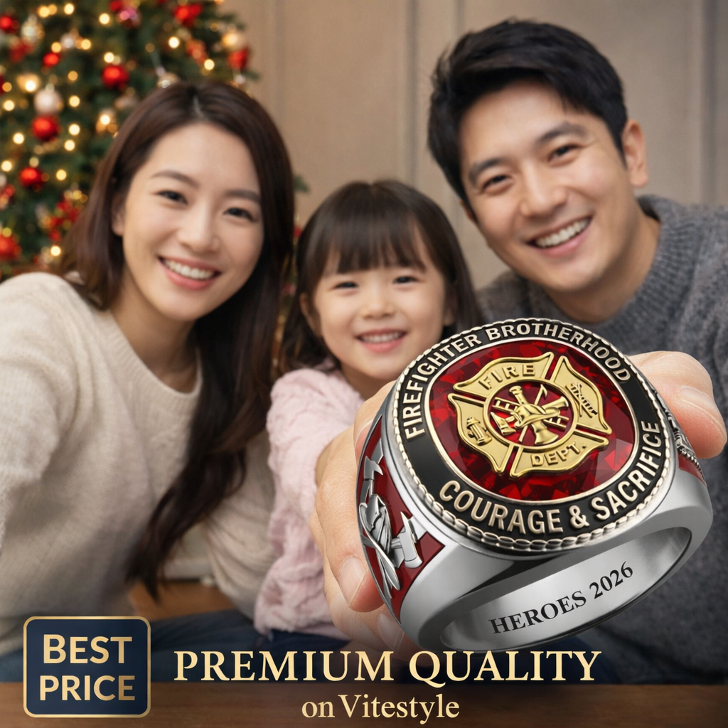 Firefighter Brotherhood Courage And Sacrifice Ring