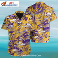 Fishing and Nature Theme Minnesota Vikings Aloha Shirt